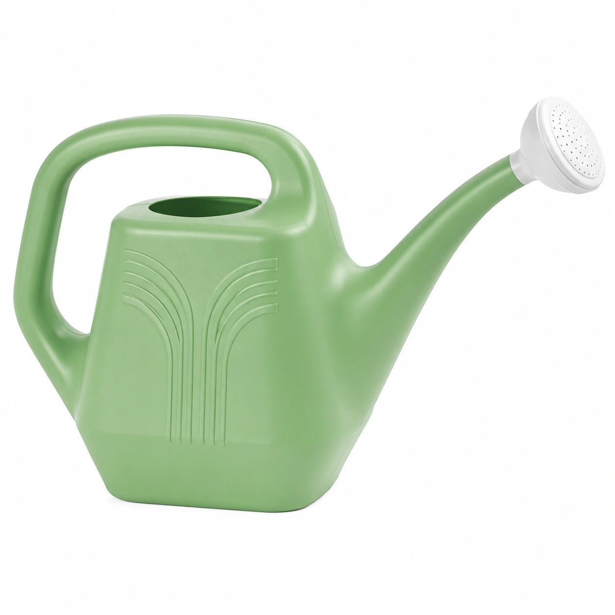 Arrosoir 10 L en plastique vert avec pommeau pour jardin