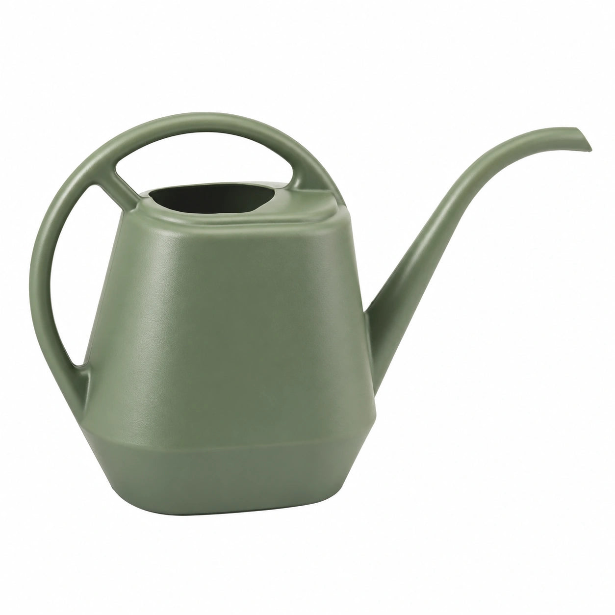 Arrosoir 2 L en plastique vert avec bec long pour jardinage