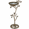 Bain d oiseaux Ø 40 cm H 100 cm en métal bronze sur pied décoratif jardin