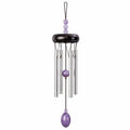 Carillon à vent 75 cm aluminium violet noir à suspendre décoratif