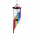 Carillon éolien 90 cm en métal multicolore suspendu pour jardin et intérieur