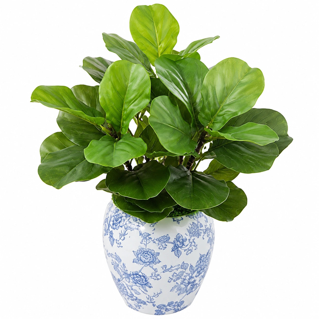 Plante verte artificielle 90 cm feuillage en plastique vert pot en céramique décoratif